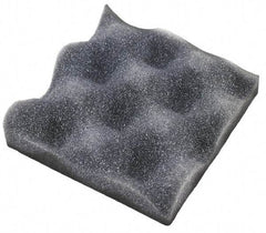 American Acoustical Products - 54" Long x 54" Wide x 1" Thick, Polyester Foam Sheet - Contoured - Americas Industrial Supply