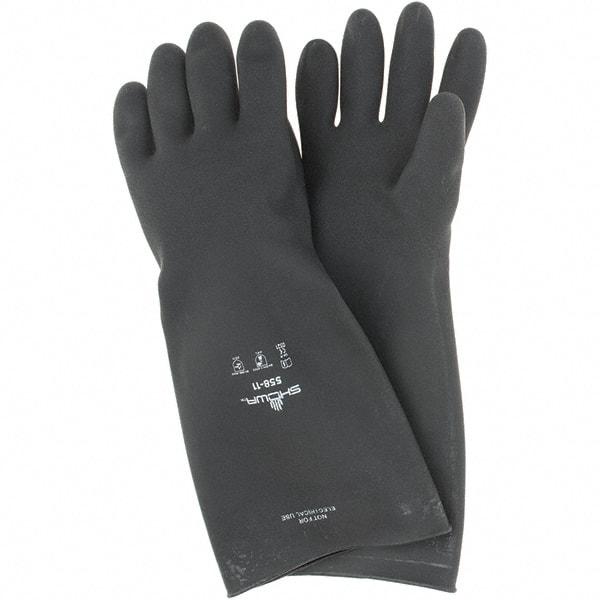 SHOWA - 40 mil Thick, Chemical Resistant Gloves - SZ 11 18" MP 1/PR LATEX RUBBER GLOVES - Americas Industrial Supply