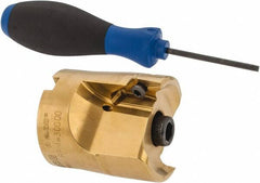 Seco - 2" Cut Diam, 0.394" Max Depth, 3/4" Arbor Hole, 2 Inserts, VPGX 2206..E.-E10 Insert Style, Indexable Copy Face Mill - R220.97 Cutter Style, 30,000 Max RPM, 2-1/4 High, Through Coolant, Series R220.97 - Americas Industrial Supply
