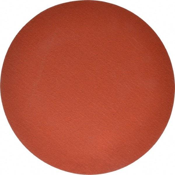 3M - 12" Diam, 50 Grit Ceramic Adhesive PSA Disc - Coarse Grade, Orange, YF Weighted Backing, Flexible, Use with Bench Top Motors - Americas Industrial Supply