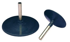 3M - 1/2" Diam Adhesive/PSA Disc Backing Pad - 1/4" Shank Diam, Medium Density, 20,000 RPM - Americas Industrial Supply