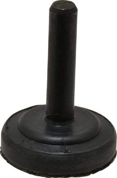 3M - 1" Diam Adhesive/PSA Disc Backing Pad - 1/4" Shank Diam, Medium Density, 20,000 RPM - Americas Industrial Supply