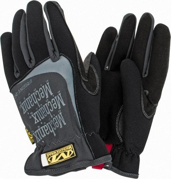 Mechanix Wear - Size L (10) Synthetic Leather General Protection Work Gloves - For Mechanic's & Lifting, Uncoated, Slip-On Cuff, Full Fingered, Black, Paired - Americas Industrial Supply
