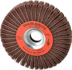 Superior Abrasives - 6" Diam, 80 Grit Aluminum Oxide Duplex Wheel - 1" Hole, 1" Wide, Coated, Medium Grade, 4,500 Max RPM - Americas Industrial Supply