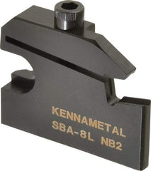 Kennametal - Left Hand, 0.315" Insert Width, 1 Inch Max Depth of Cut, Indexable Cutoff and Grooving Support Blade - SBA8L - Americas Industrial Supply