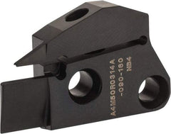Kennametal - 3mm Groove Width, 14mm Max Depth of Cut, Right Hand Cut, A4M-A Indexable Grooving Blade - 3 Seat Size, Series A4 - Americas Industrial Supply