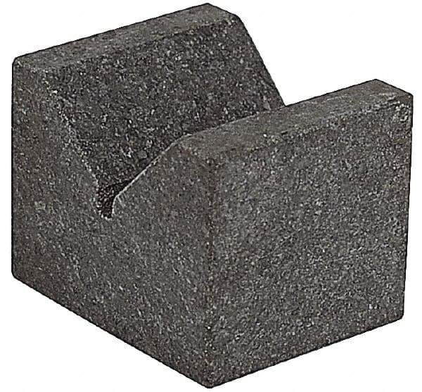 SPI - 90° Angle, Black Granite V-Block - 6" Long x 6" Wide x 6" High, Sold as Matched Pair - Americas Industrial Supply