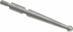 SPI - 0.08" Ball Diam, Steel, Ball Test Indicator Contact Point - 13/16" Contact Point Length, Use with Interapid Test Indicators - Americas Industrial Supply