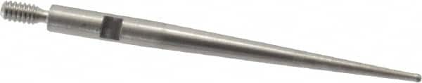 SPI - 0.032" Ball Diam, Steel, Ball Test Indicator Contact Point - 1-5/16" Contact Point Length, Use with Starrett Test Indicators - Americas Industrial Supply