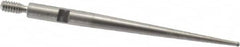 SPI - 0.032" Ball Diam, Steel, Ball Test Indicator Contact Point - 1-5/16" Contact Point Length, Use with Starrett Test Indicators - Americas Industrial Supply