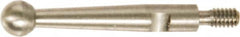 SPI - 1/8" Ball Diam, Steel, Ball Test Indicator Contact Point - 1-1/2" Contact Point Length, Use with Teclock Test Indicators - Americas Industrial Supply