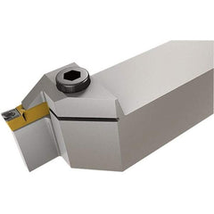 Iscar - HELI, External, Left Hand, 12mm Max Depth of Cut, 6 to 6.35mm Groove Width, Indexable Grooving Tool Holder - DG.., GRIP Insert Compatibility, 25mm Shank Height, 25mm Shank Width, 135mm OAL - Americas Industrial Supply