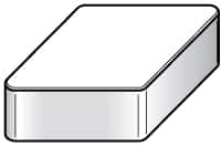 Kennametal - DNG454 T0420 Grade KY4400 Ceramic Turning Insert - TiN Finish, 55° Diamond, 1/2" Inscr Circle, 5/16" Thick, 1/16" Corner Radius - Americas Industrial Supply