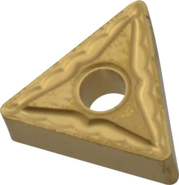 Kennametal - TNMG332 MG Grade KC850 Carbide Turning Insert - TiC/TiCN/TiN Finish, 60° Triangle, 3/8" Inscr Circle, 3/16" Thick, 1/32" Corner Radius - Americas Industrial Supply