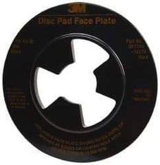 3M - 4-1/2" Max Diam, Abrasive Disc Face Plate - 5/8-11, 12,000 RPM - Americas Industrial Supply