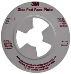 3M - 4-1/2" Max Diam, Abrasive Disc Face Plate - 5/8-11, 10,000 RPM - Americas Industrial Supply