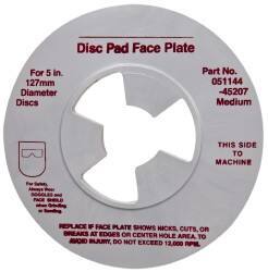 3M - 5" Max Diam, Abrasive Disc Face Plate - 5/8-11, 9,500 RPM - Americas Industrial Supply
