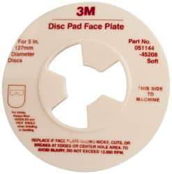 3M - 5" Max Diam, Abrasive Disc Face Plate - 5/8-11, 9,500 RPM - Americas Industrial Supply