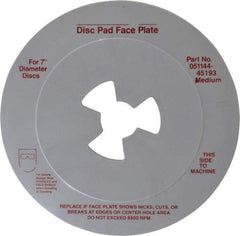 3M - 7" Max Diam, Abrasive Disc Face Plate - 5/8-11, 7,000 RPM - Americas Industrial Supply