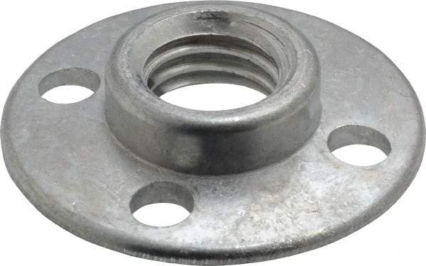 3M - 3/8" Max Diam, Abrasive Disc Retainer Nut - 5/8-11 Female, 3/8" Long - Americas Industrial Supply