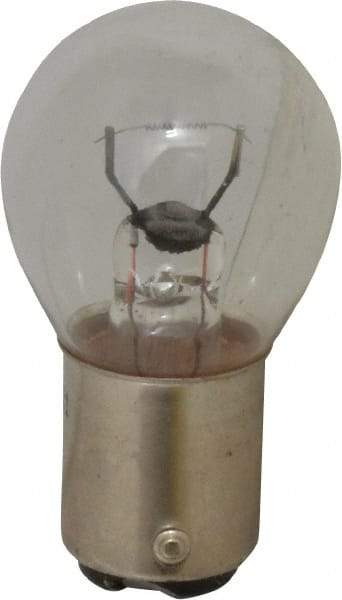 Value Collection - 15 Watt, Incandescent Miniature & Specialty S8 Lamp - Bayonet Base, 5 to 49 Equivalent Range, Warm (1,000 to 3,000), Dimmable, 1" OAL - Americas Industrial Supply