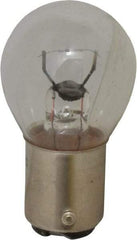 Value Collection - 15 Watt, Incandescent Miniature & Specialty S8 Lamp - Bayonet Base, 5 to 49 Equivalent Range, Warm (1,000 to 3,000), Dimmable, 1" OAL - Americas Industrial Supply