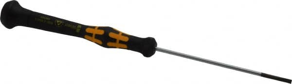 Wera - Electronic/Electrostatic Slotted Screwdriver - Round Shank, Ergonomic Handle - Americas Industrial Supply