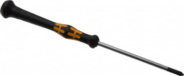 Wera - #1, 6-7/8" OAL, Electronic/Electrostatic Phillips Screwdriver - 3-1/8" Blade Length, Round Shank, Ergonomic Handle - Americas Industrial Supply
