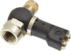 Norgren - 5/32" Tube x 1/4" NPTF Pressure Sensor Fitting Valve - 0 to 145 psi & Brass Material - Americas Industrial Supply