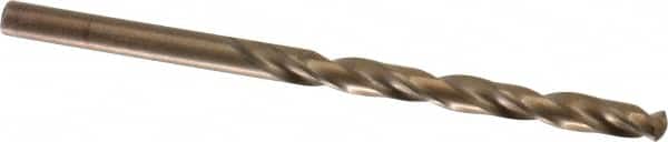 Triumph Twist Drill - 3/16" 135° Cobalt Jobber Drill - Oxide/Gold Finish, Right Hand Cut, Spiral Flute, Straight Shank, 3-1/2" OAL, Split Point - Americas Industrial Supply