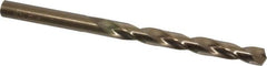 Triumph Twist Drill - 9/32" 135° Cobalt Jobber Drill - Oxide/Gold Finish, Right Hand Cut, Spiral Flute, Straight Shank, 4-1/4" OAL, Split Point - Americas Industrial Supply