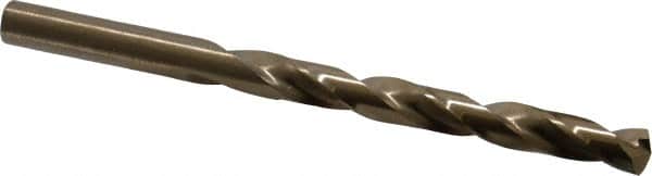Triumph Twist Drill - 5/16" 135° Cobalt Jobber Drill - Oxide/Gold Finish, Right Hand Cut, Spiral Flute, Straight Shank, 4-1/2" OAL, Split Point - Americas Industrial Supply