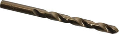 Triumph Twist Drill - 11/32" 135° Cobalt Jobber Drill - Oxide/Gold Finish, Right Hand Cut, Spiral Flute, Straight Shank, 4-3/4" OAL, Split Point - Americas Industrial Supply