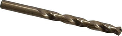 Triumph Twist Drill - 27/64" 135° Cobalt Jobber Drill - Oxide/Gold Finish, Right Hand Cut, Spiral Flute, Straight Shank, 5-3/8" OAL, Split Point - Americas Industrial Supply