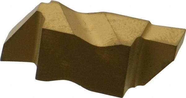 Kennametal - 3125NGP Grade KC850, 3.18mm Cutting Width Carbide Grooving Insert - 3.81mm Max Depth of Cut, Right Hand, 0.19mm Corner Radius, TiC/TiCN/TiN Finish - Americas Industrial Supply