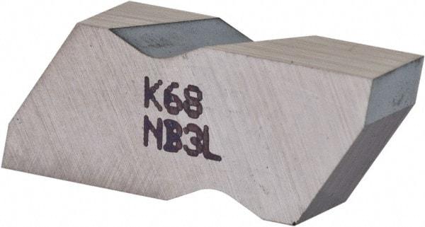 Kennametal - 3NB Grade K68, 4.95mm Cutting Width Carbide Grooving Insert - Left Hand, Uncoated - Americas Industrial Supply