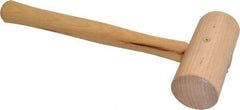 Garland - 1-1/4 Lb Head Wooden Mallet - 13-1/2" Long Wood Handle - Americas Industrial Supply