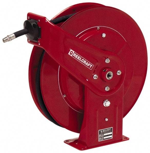 Reelcraft - 50' Spring Retractable Hose Reel - 5,000 psi, Hose Included - Americas Industrial Supply