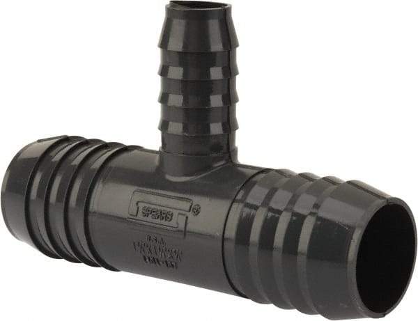Value Collection - 1-1/4 x 1-1/4 x 3/4" Barb, Multiple Barbed Tube Reducing Tee - PVC, Male - Americas Industrial Supply