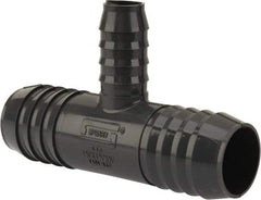 Value Collection - 1-1/4 x 1-1/4 x 3/4" Barb, Multiple Barbed Tube Reducing Tee - PVC, Male - Americas Industrial Supply