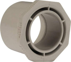 Value Collection - 2-1/2 x 1-1/2" PVC Plastic Pipe Bushing - Schedule 40, Spig x Slip End Connections - Americas Industrial Supply