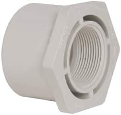 Value Collection - 2-1/2 x 1-1/2" PVC Plastic Pipe Bushing - Schedule 40, Spig x FIPT End Connections - Americas Industrial Supply