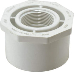 Value Collection - 3 x 1-1/2" PVC Plastic Pipe Bushing - Schedule 40, Spig x FIPT End Connections - Americas Industrial Supply