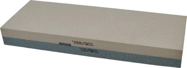 Norton - 8" Long x 3" Wide x 1" Thick, Sharpening Stone - Rectangle, 220/1000 Grit, Very Fine, Ultra Fine Grade - Americas Industrial Supply