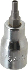 SK - 3/8" Drive, 9/64" Hex Bit Socket - 1-11/16" OAL, Tamper Resistant - Americas Industrial Supply