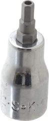 SK - 3/8" Drive, 5/32" Hex Bit Socket - 1-11/16" OAL, Tamper Resistant - Americas Industrial Supply