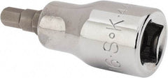 SK - 3/8" Drive, 3/16" Hex Bit Socket - 1-11/16" OAL, Tamper Resistant - Americas Industrial Supply