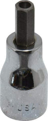 SK - 3/8" Drive, 1/4" Hex Bit Socket - 1-11/16" OAL, Tamper Resistant - Americas Industrial Supply