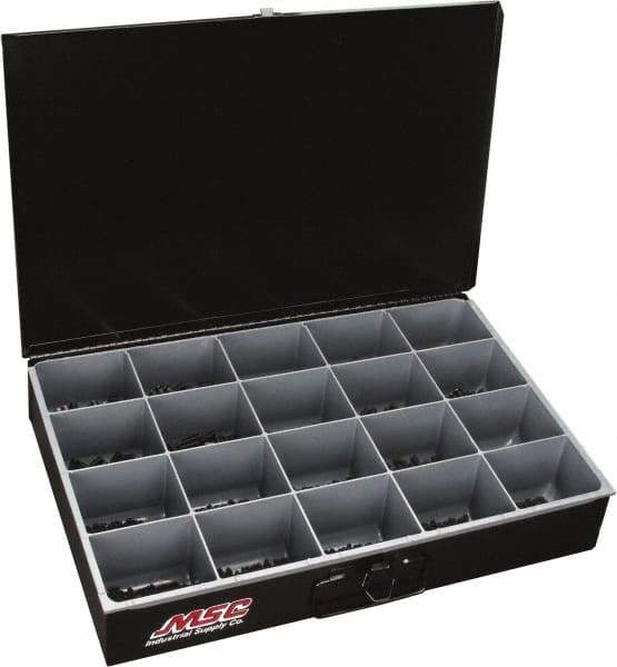 Value Collection - 925 Piece, #6 to 3/8, Steel Set Screw Assortment - Socket Cap Head, Hex Socket Drive, 3/16 to 3/4" Long - Americas Industrial Supply