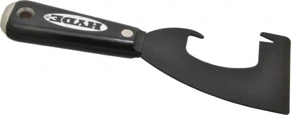 Hyde Tools - Stiff Carbon Steel 1-Edge Scraper - 3" Blade Width x 4-1/2" Blade Length, Nylon Handle - Americas Industrial Supply